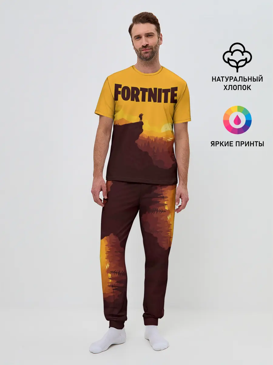 Мужская пижама с брюками / Fortnite Save the World