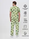 Мужская пижама с брюками / Веселый кактус