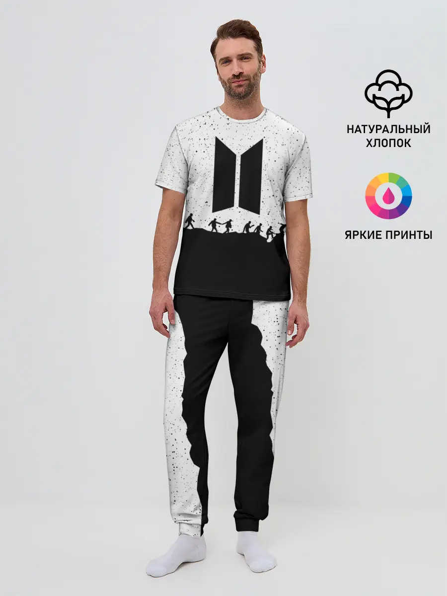 Мужская пижама с брюками / BTS STARS | БТС ЗВЁЗДЫ