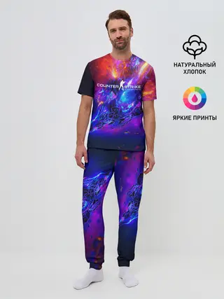 Мужская пижама с брюками / cs go:Revenge of the Beasts