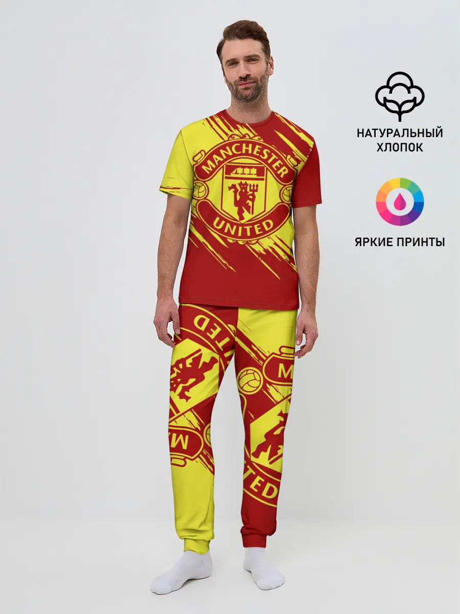 Мужская пижама с брюками / Манчестер Юнайтед
