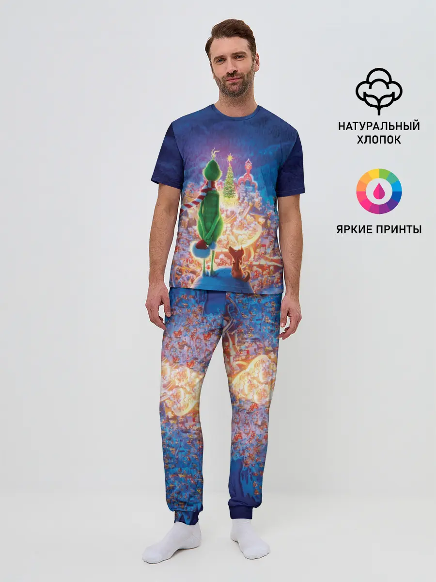 Мужская пижама с брюками / Dr. Seuss The Grinch