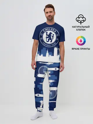 Мужская пижама с брюками / Челси