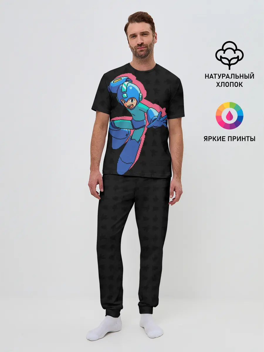 Мужская пижама с брюками / Mega Man