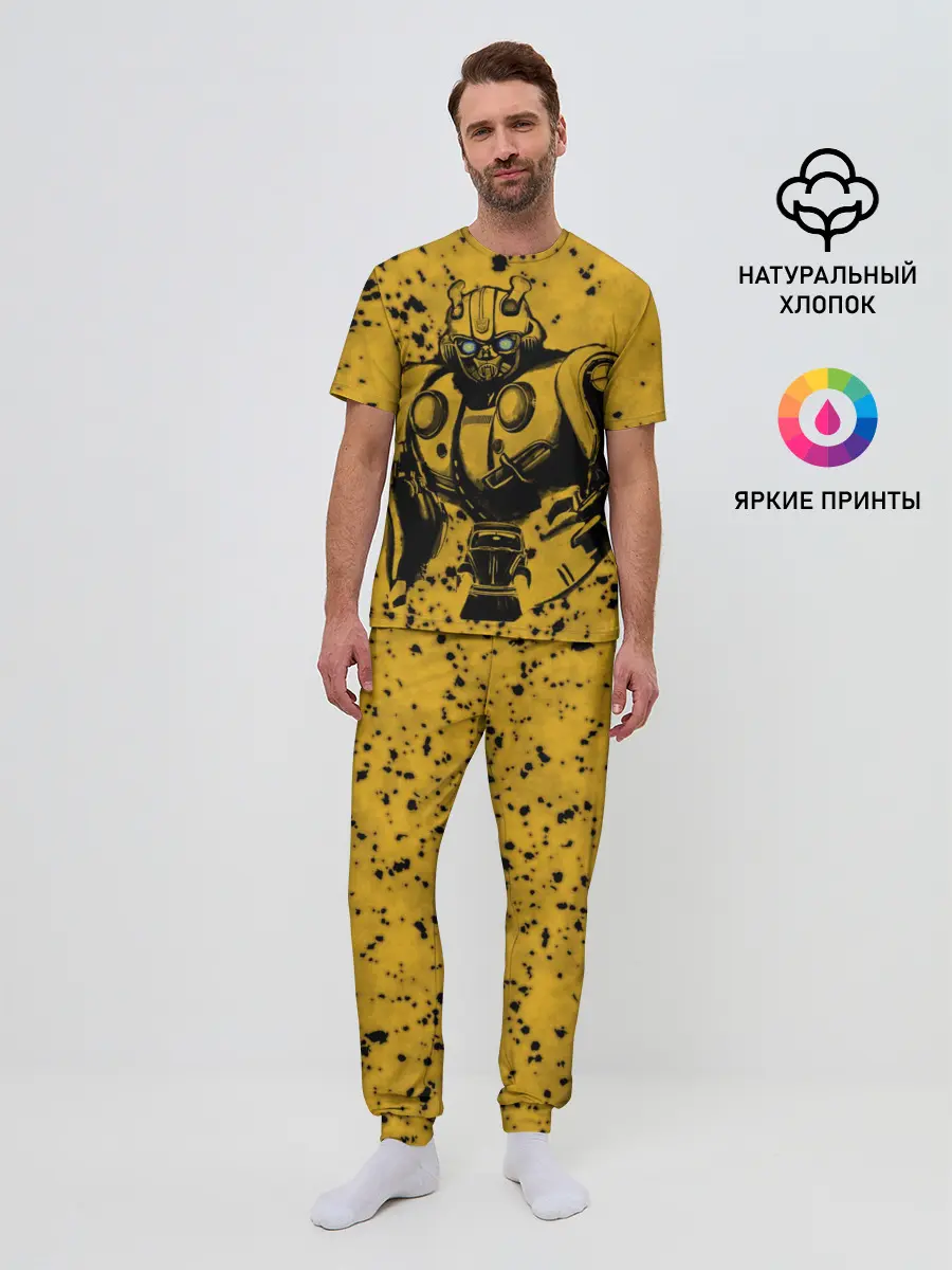 Мужская пижама с брюками / Bumblebee