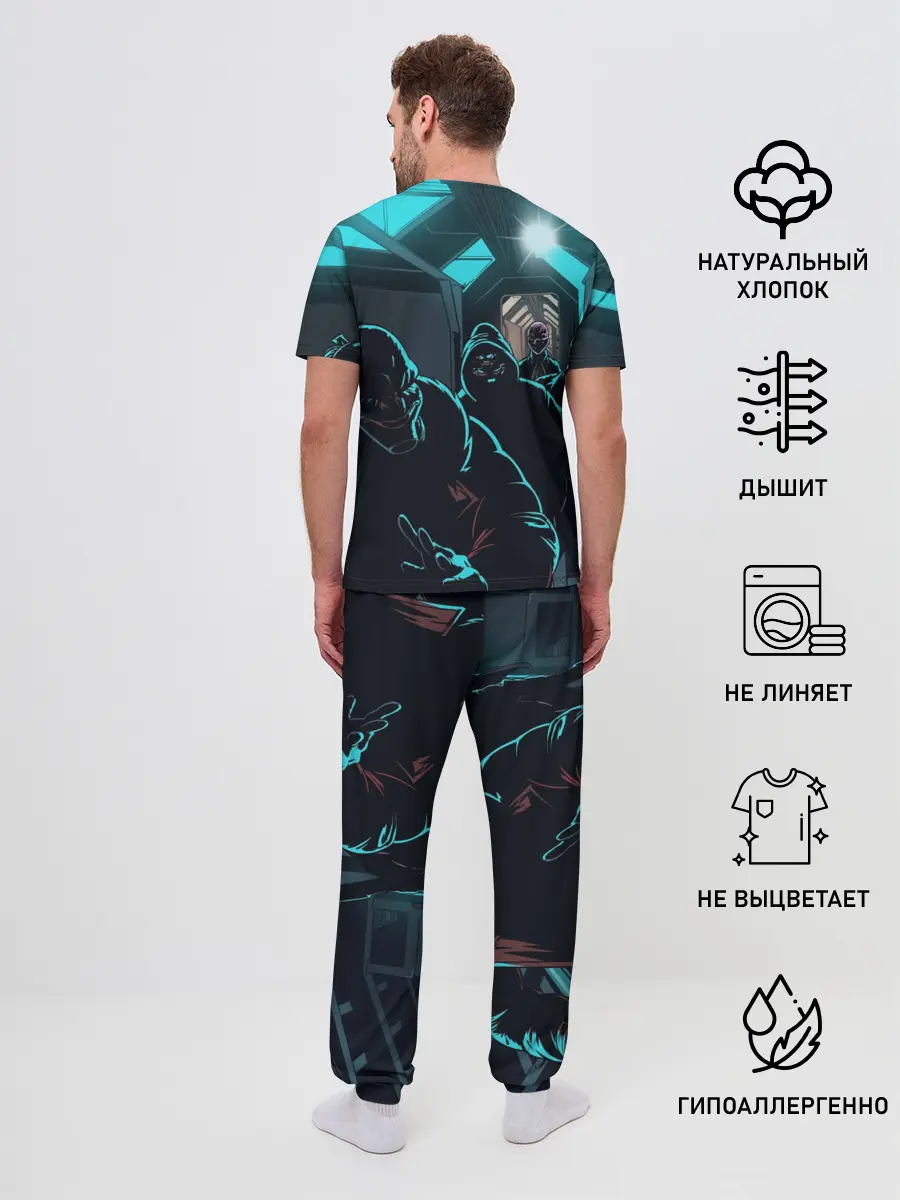Мужская пижама с брюками / Payday 2
