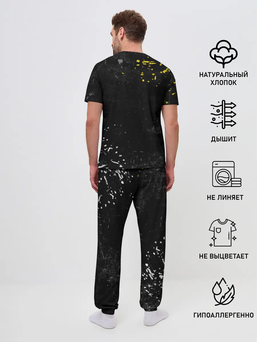 Мужская пижама с брюками / TOP - Skeleton Clique