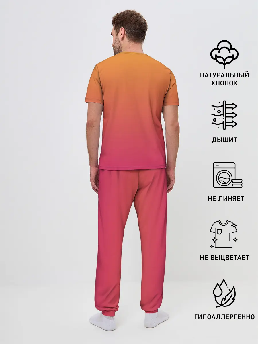 Мужская пижама с брюками / Девушка - сакура