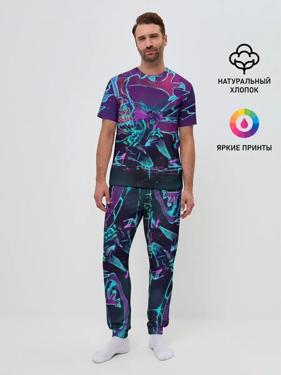 Мужская пижама с брюками / lol kda akali