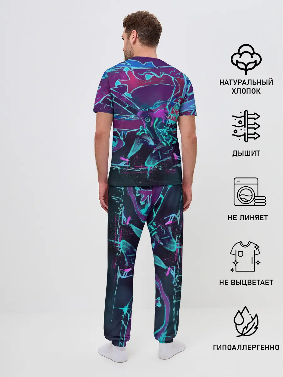 Мужская пижама с брюками / lol kda akali