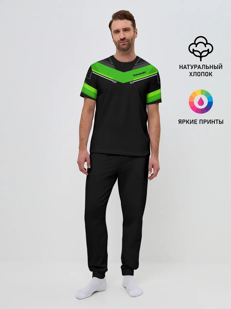 Мужская пижама с брюками / Kawasaki club