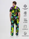 Мужская пижама с брюками / Кислотное Граффити