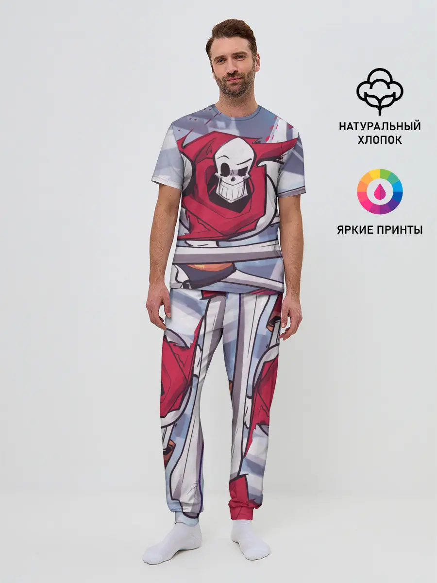 Мужская пижама с брюками / Скелет