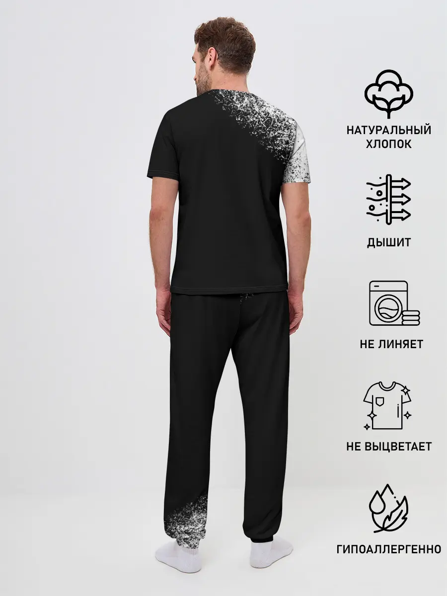 Мужская пижама с брюками / Убийца Гоблинов черно-белый