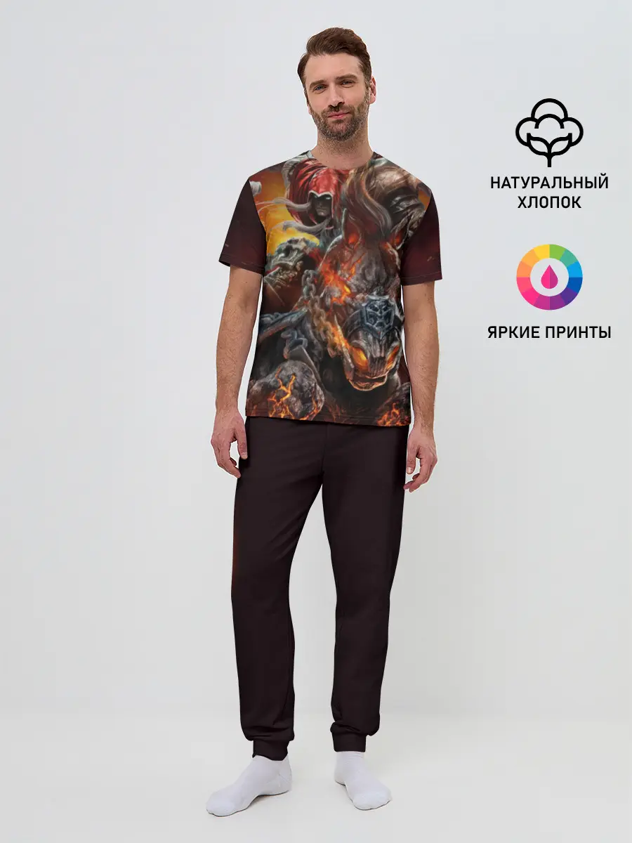 Мужская пижама с брюками / Демон-Всадник