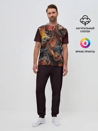 Мужская пижама с брюками / Демон-Всадник