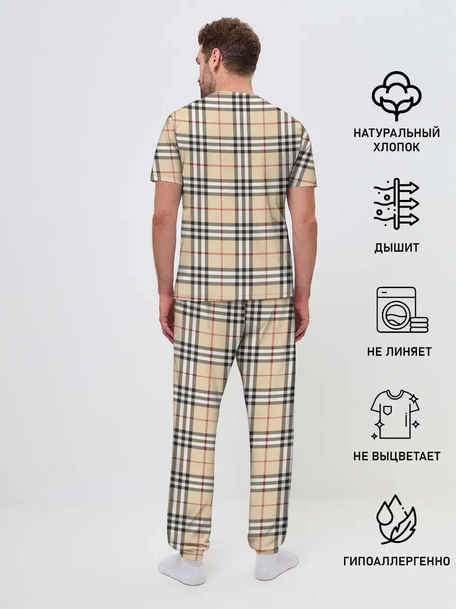 Мужская пижама с брюками / Nova check