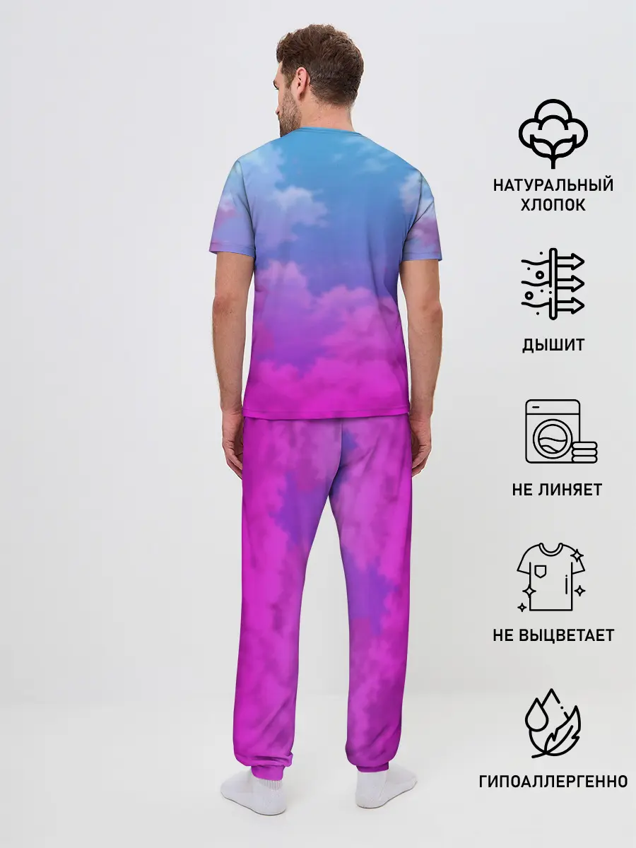 Мужская пижама с брюками / Anime Senpai Girl pink