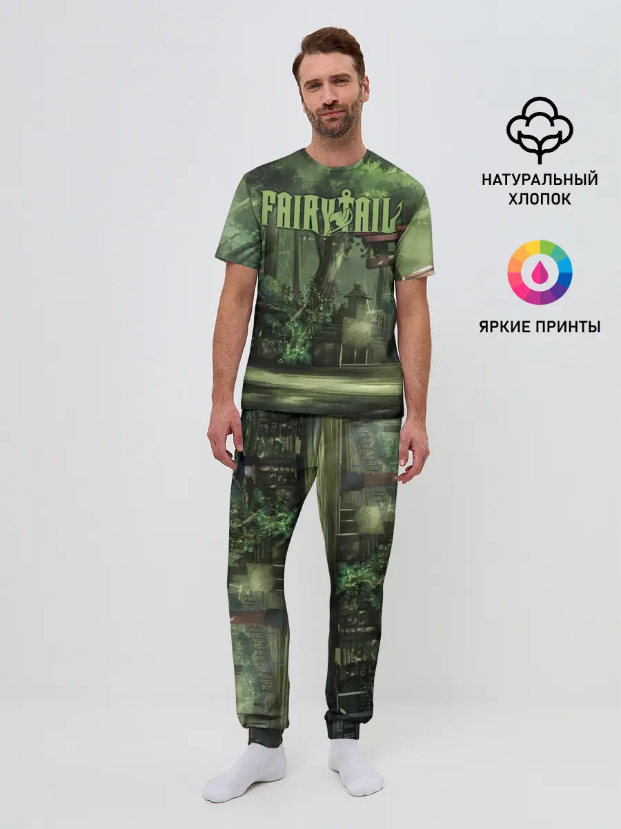 Мужская пижама с брюками / Фейри Тейл лес