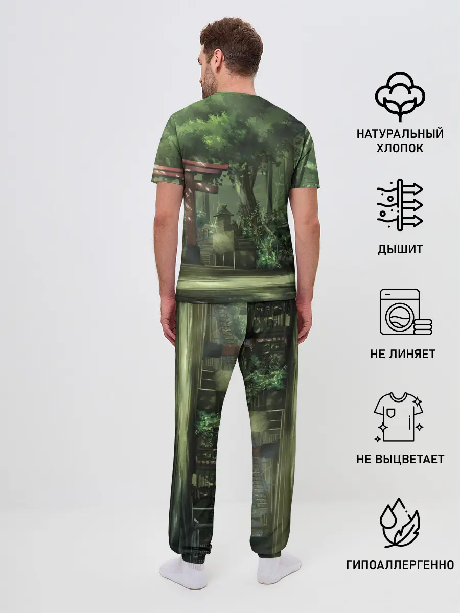 Мужская пижама с брюками / Фейри Тейл лес