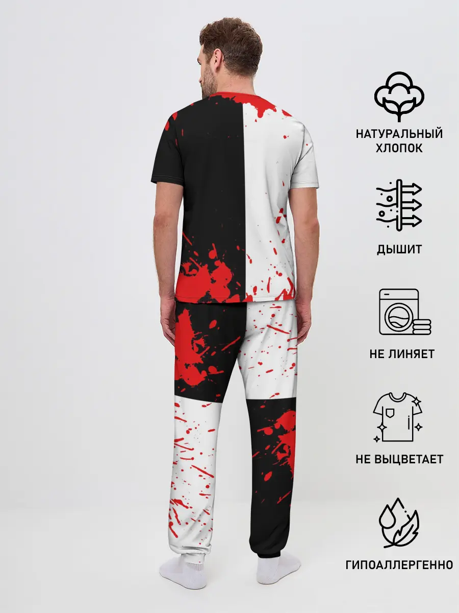 Мужская пижама с брюками / MONOKUMA Blood