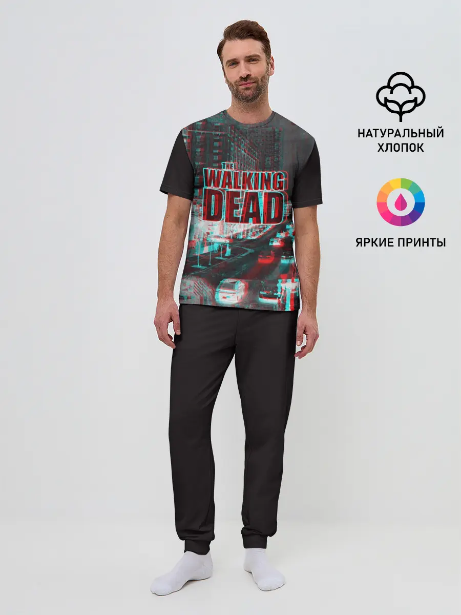 Мужская пижама с брюками / the walking dead glitch