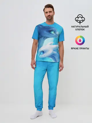 Мужская пижама с брюками / как приручить дракона