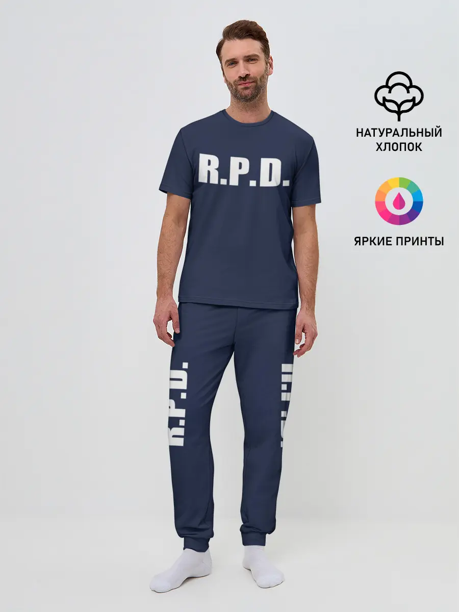 Мужская пижама с брюками / R.P.D. LEON S.KENNEDY