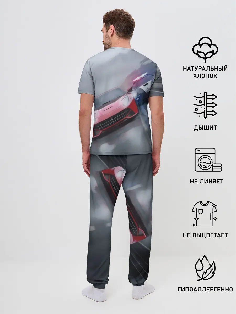 Мужская пижама с брюками / NEED FOR SPEED