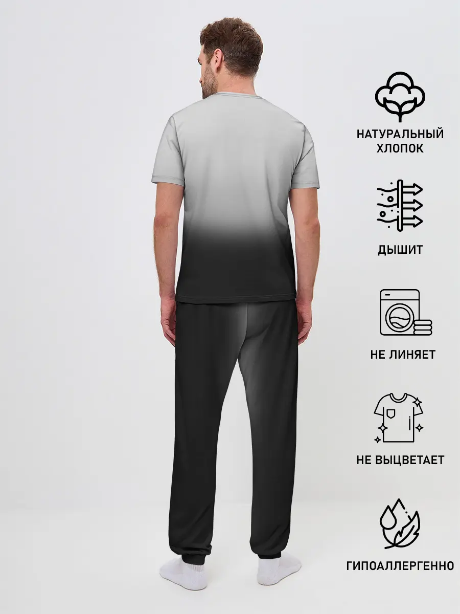 Мужская пижама с брюками / Панда