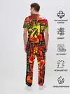 Мужская пижама с брюками / Граффити