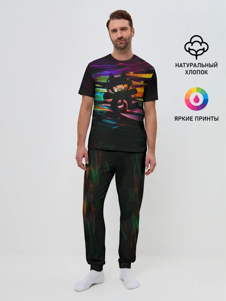 Мужская пижама с брюками / Monstercat