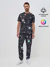 Мужская пижама с брюками / Космос