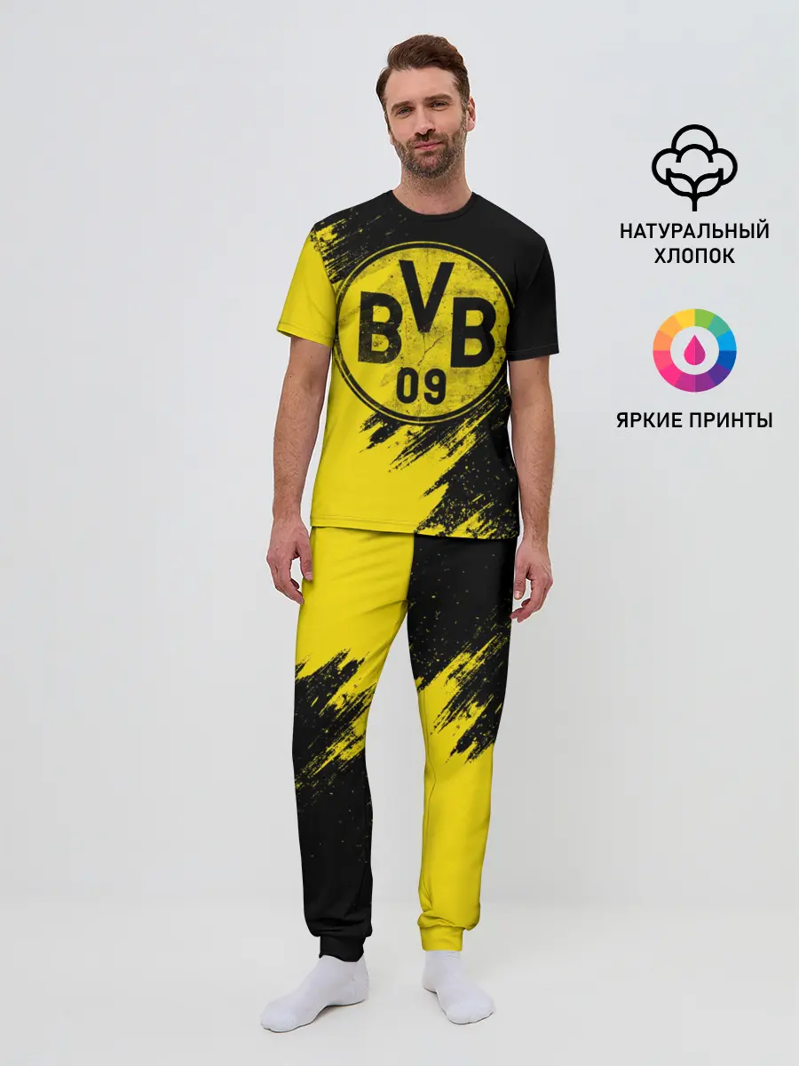 Мужская пижама с брюками / Боруссия Дортмунд