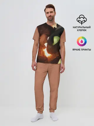 Мужская пижама с брюками / Как приручить дракона