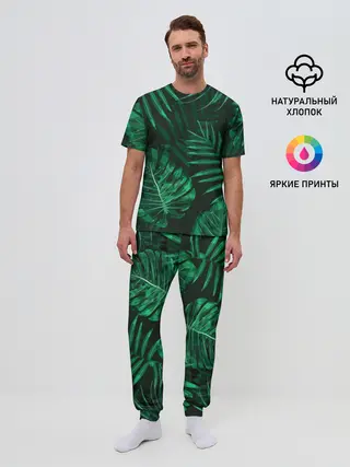 Мужская пижама с брюками / Джунгли
