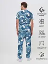 Мужская пижама с брюками / Морские волны