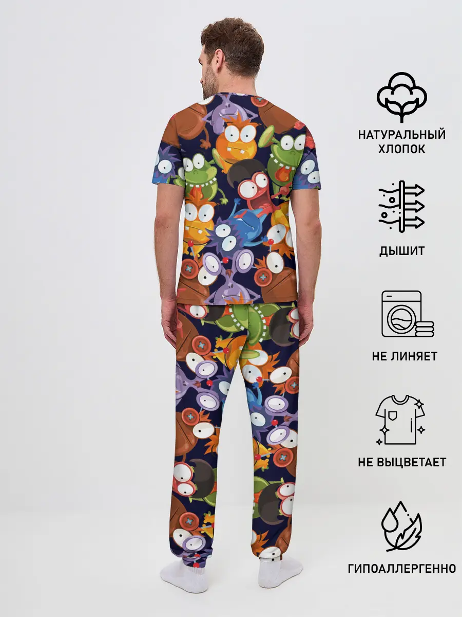 Мужская пижама с брюками / Пучеглазые монстры