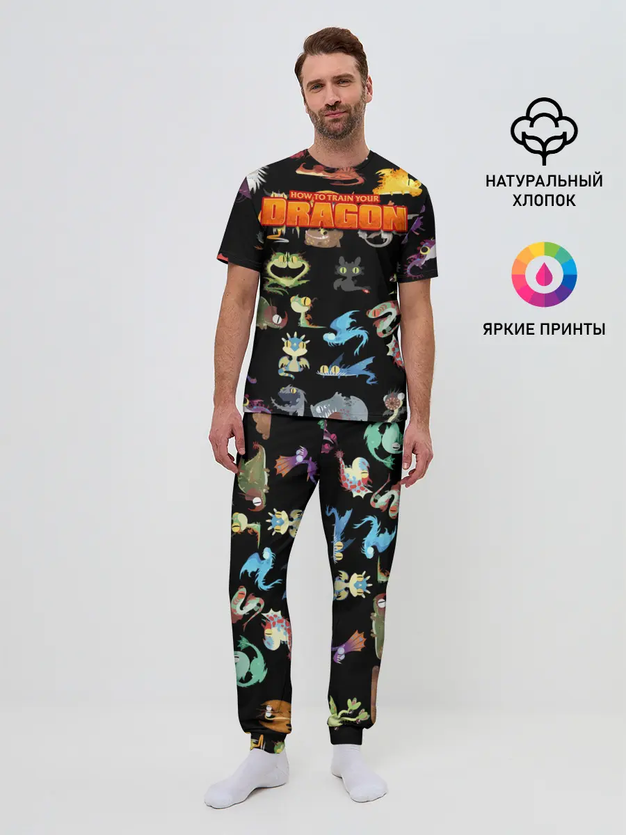 Мужская пижама с брюками / How to Train Your Dragon