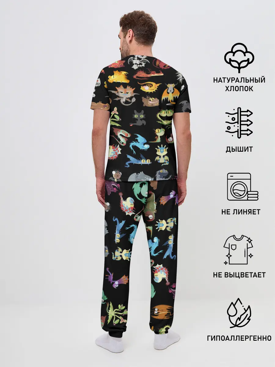 Мужская пижама с брюками / How to Train Your Dragon