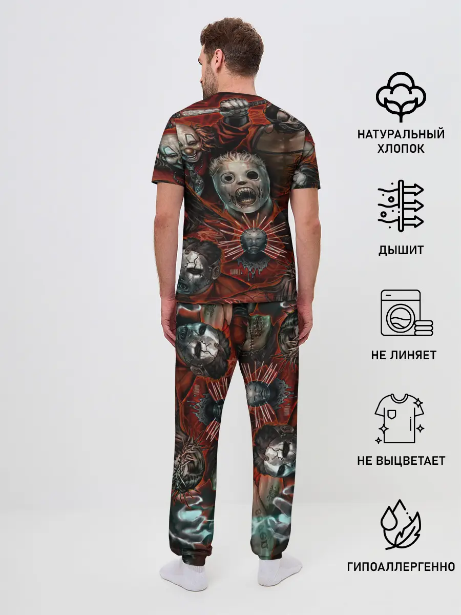 Мужская пижама с брюками / Slipknot