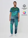 Мужская пижама с брюками / Изумрудные Облака