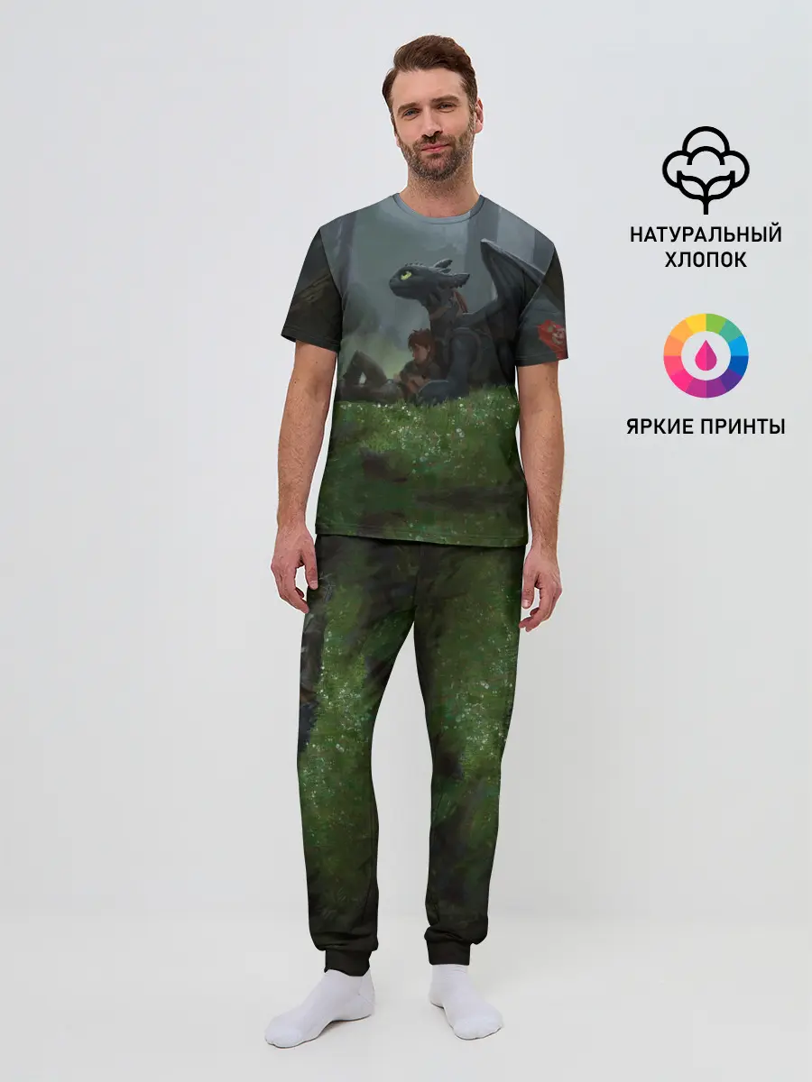 Мужская пижама с брюками / Верные друзья