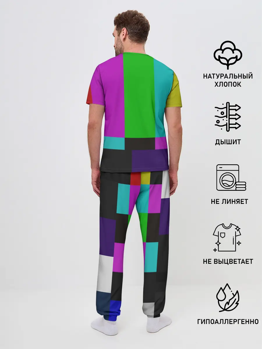 Мужская пижама с брюками / Настроечная таблица