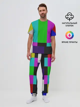 Мужская пижама с брюками / Настроечная таблица
