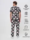 Мужская пижама с брюками / Черепа и Котики