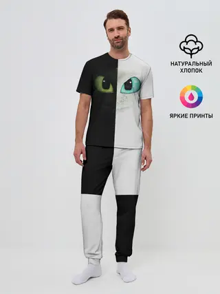 Мужская пижама с брюками / Как приручить дракона