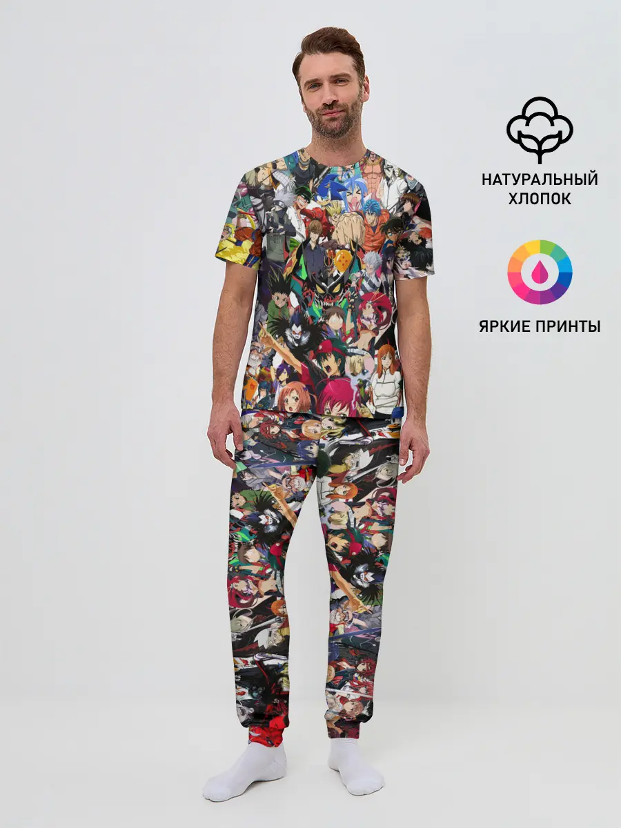Мужская пижама с брюками / ANIME HEROES | АНИМЕ ГЕРОИ
