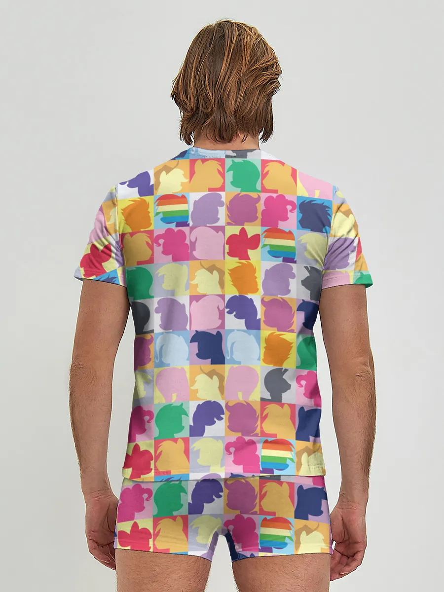 Мужские трусы с футболкой / Команда пони