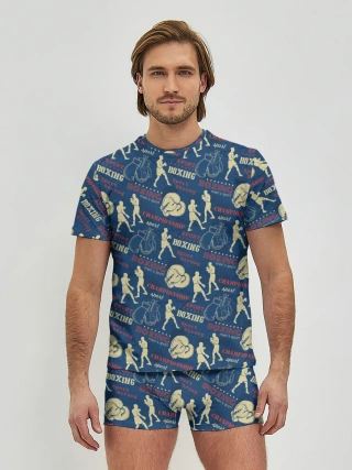 Мужские трусы с футболкой / Боксёр